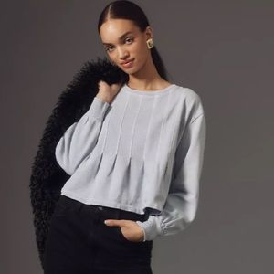 Pilcro Box-Pleated Sweatshirt
